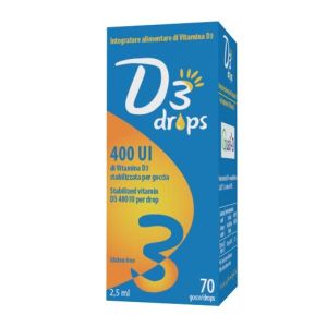 D3 Drops 400 Ui Integratore Vitamina D 2,5ml
