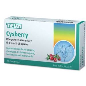 Teva cysberry integratore vie urinarie e microcircolo 20 compresse