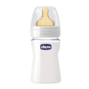 Chicco Biberon Original Touch Vetro Unisex 1 Foro Caucciu 0 Mesi+ 150ml