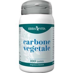 Erba Vita Carbone Vegetale Integratore Intestinale 100 Tavolette