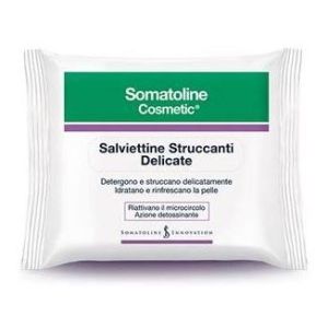 Somatoline Cosmetic Detergenza Viso Salviettine Struccanti Delicate 20 Salviettine