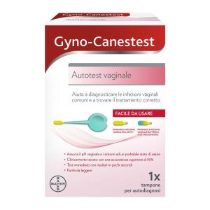Gyno-canestest Autotest Vaginale Diagnosi Infezioni Vaginali, Candida, Vaginosi Batterica, 1 Tampone