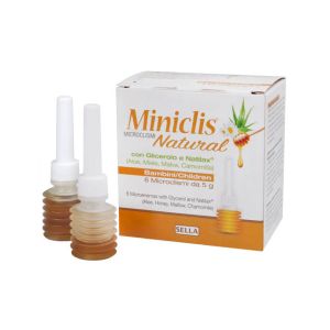 Sella Miniclis Natural Microclismi Bambini 6 Pezzi