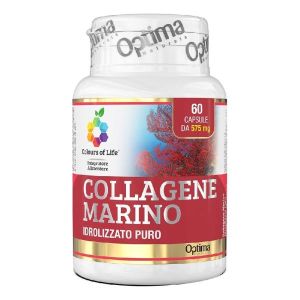 Optima Colours Of Life Collagene Marino Integratore Pelle e Ossa 60 Capsule