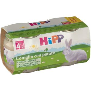 Hipp Omogeneizzato Coniglio i Verdure 2 Pezzi da 80g