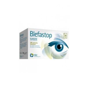 Blefastop Plus Garza In Cotone Piegata i Filo di Bario 28 Salviette Monouso + 1 Compressa Oculare Riscaldabile