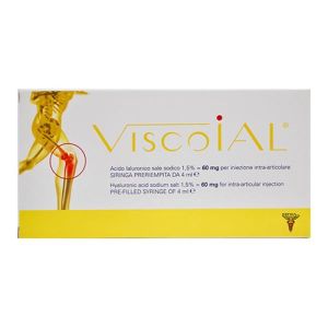 Siringa Intra-articolare Viscoial 60 Acido Ialuronico Sale Sodico 4ml