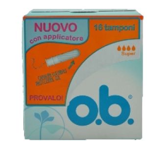 O.B. Compact Applicator Super 16 Assorbenti Interni con Applicatori