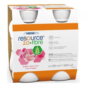 Resource Junior Fibre Fragola Bevanda Ipercalorica 4x200ml