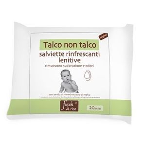 Fiocchi Di Riso Talco Non Talco Salviettine Rinfrescanti E Lenitive 20 Pezzi