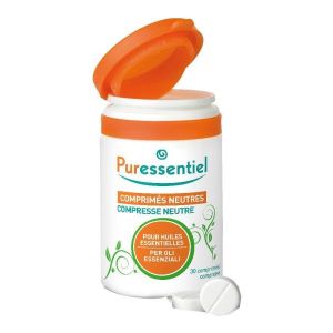 Puressentiel Compresse Neutre per Oli Essenziali 30 Compresse