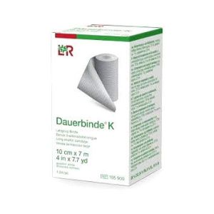 Benda Elastica Dauerbinde K Estensibilita' Alta 10x700cm 1 Pezzo i Graffette