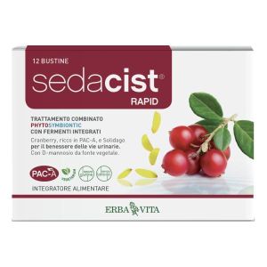 Erba Vita Sedacist Rapid Integratore Vie Urinarie 6+6 Bustine