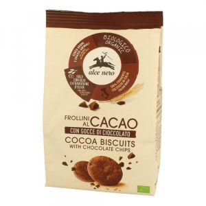 Alce Nero Frollino Cacao i Gocce di Cioccolato Bio 250g