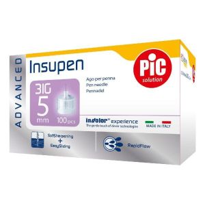 Ago Penna Insulina Pic Insupen Advanced Gauge 31 5mm 100 Pezzi