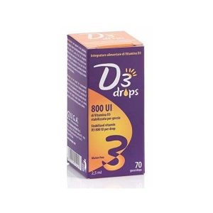 D3 Drops 800 Ui Integratore Vitamina D 2,5ml