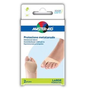 Protezione In Gel e Tessuto Master-aid Footcare per Metatarso Large 2 Pezzi G3