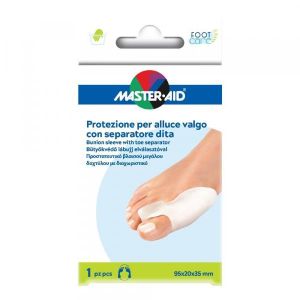 Protezione Master-aid Footcare per Alluce Valgo i Separatore Dita Integrato 1 Pezzo D9
