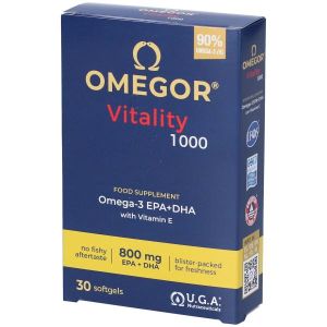 Omegor Vitality 1000 Integratore Omega3 Epa Dha 30 Capsule Molli