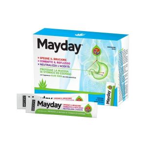 Mayday Integratore Contro Bruciore e Acidità di Stomaco 24 Bustine