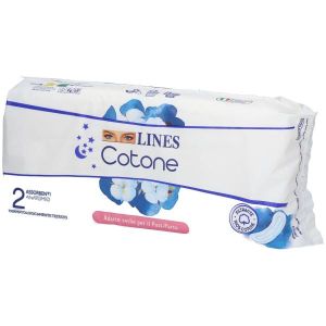 Lines Cotone 12 Assorbenti Notte Anatomici Distesi
