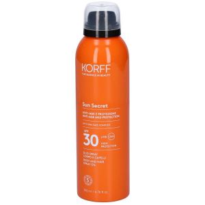 Korff Sun Secret Olio Spray Solare Corpo e Capelli Spf 30 Protezione Alta 200ml