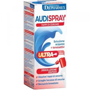 Audispray Ultra +3 Anni Soluzione Acquosa + Tensioattivi Spray Tappi di Cerume 20ml