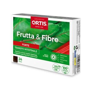 Frutta e Fibre Forte Integratore Transito Intestinale 24 Cubetti