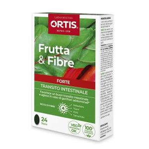 Frutta e Fibre Forte Integratore per Il Transito Intestinale 24 Compresse