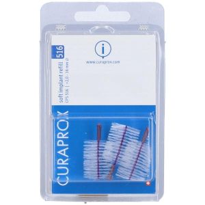 Curaprox Capsule Soft Implant Capsule 516 i 3 Scovolini + Supporto