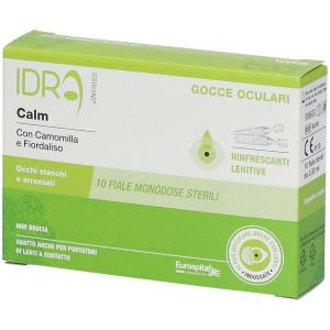 Gocce Oculari Rinfrescanti Sterilens Idra Calm Camomilla e Fiordaliso 10 Fiale da 0,33ml Globuli Contenitore MONOdose