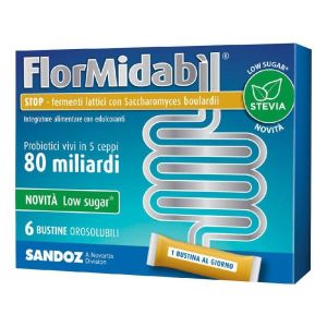 Flormidabil Stop i Stevia Integratore Contro La Diarrea 6 Bustine