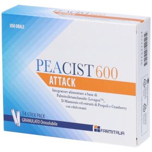 Peacist 600 Attack Integratore per Infezioni Vie Urinarie 14 Bustine
