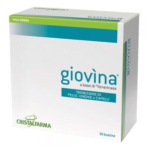 Cristalfarma Giovìna Integratore Pelle Unghie e Capelli 30 Bustine