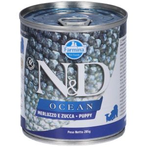 Farmina Natural & Delicious Ocean Puppy i Merluzzo e Zucca per Cani Cuccioli 285g