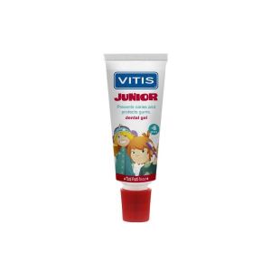 Vitis Junior Dental Gel Dentifricio Gusto Tutti Frutti per Bambini 6+ Anni 75ml