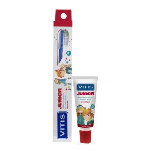Vitis Junior Spazzolino Bambini +6 Anni + Gel Dentifricio 15ml