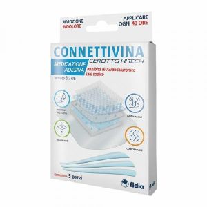 Connettivina Cerotto Hi Tech Medicazione Adesiva 6x7 Cm 5 Pezzi