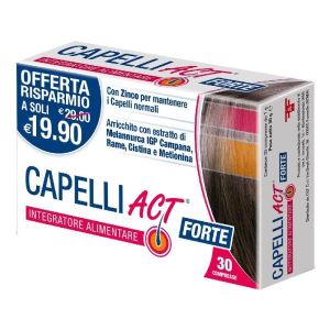 Capelli Act Forte Integratore di Zinco 30 Compresse