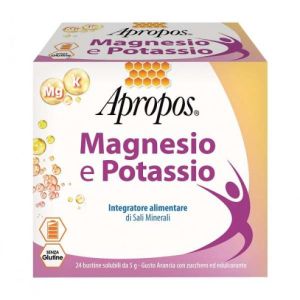 Apropos Magnesio Potassio 24 Bustine da 5g Gusto Arancia