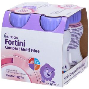 Nutricia Fortini Compact Multi Fibre Gusto Fragola 4x125g