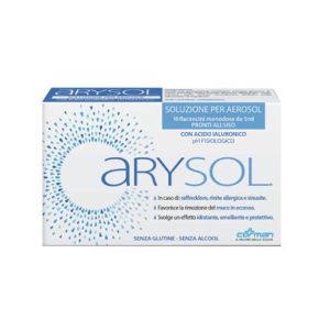 Arysol Soluzione Adulti per Aerosol i Acido Ialuronico Ph Fisiologico 10 Flaconcini  da 5ml Globuli Contenitore MONOdose
