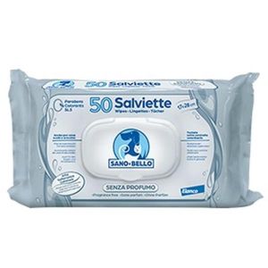 Sano e Bello Salviette Detergenti Senza Profumo 50 Pezzi