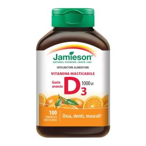 Jamieson Vitamina D Masticabile Arancia 100 Compresse