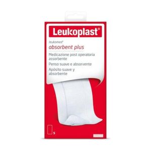 Leukoplast Absorbent Plus Medicazione Post Operatoria Assorbente 10x25cm 5 Pezzi