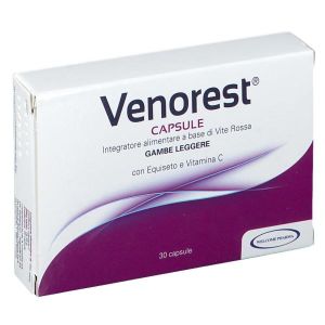 Venorest Capsule Integratore di Vite Rossa 30 Capsule
