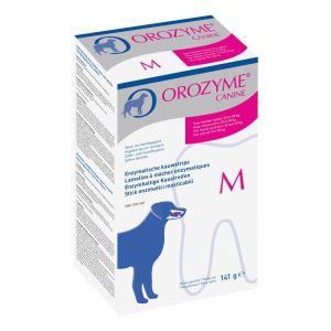 Orozyme Canine Strisce Enzimatiche Masticabili per Cani di Taglia Media