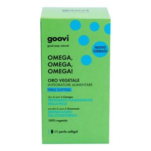 Goovi Oro Vegetale Integratore di Omega 3-6-9  60 Perle Soft Gel