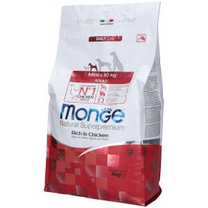 Monge Natural Superpremium Mini &lt;10Kg per Cani Adulti i Pollo