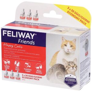 Feliway Friends 3 Ricariche per Gatti 3 Pezzi